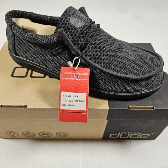 Hey Dude Wally Sox – Size 12 – Micro Total Black main image 7